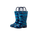 Western Chief Camo Shark PVC Rain Boot Blue  24126217P Toddler