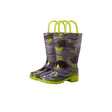 Western Chief Storm Chaser Lighted PVC Rain Boot Gray  24126218P Toddler