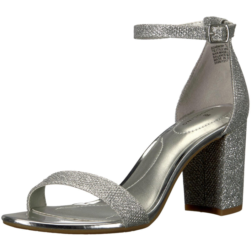Bandolino Armory Heeled Sandal Silver  25024853-041 Women's