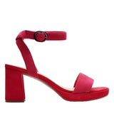 Clarks Ambyrlyn Bay Heeled Sandal Fuchsia Suede  26177007 Women's