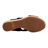 Clarks Giselle Dove Wedge Sandal Black  26177142 Women's