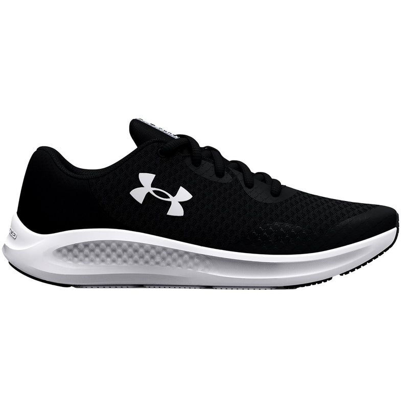 Under Armour Charged Pursuit 3 Black / Black / White  3024987-001 Grade-School