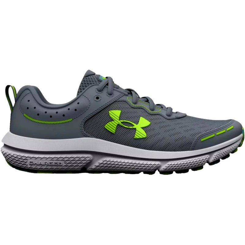 Under Armour BGS Assert 10 Gravel / Glacier Blue / Lime Surge  3026182-102 Grade-School