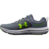 Under Armour BGS Assert 10 Gravel / Glacier Blue / Lime Surge  3026182-102 Grade-School