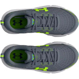Under Armour BGS Assert 10 Gravel / Glacier Blue / Lime Surge  3026182-102 Grade-School