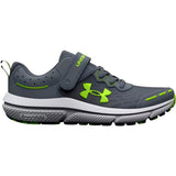 Under Armour BPS Assert 10 AC Gravel / Glacier Blue / Lime Surge  3026183-102 Pre-School