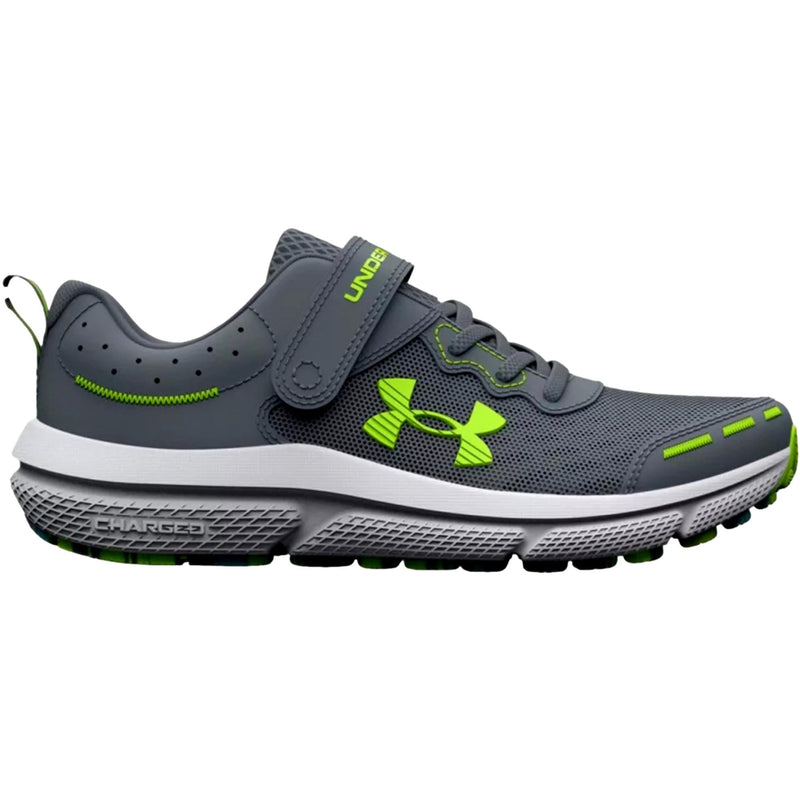 Under Armour BPS Assert 10 AC Gravel / Glacier Blue / Lime Surge  3026183-102 Pre-School