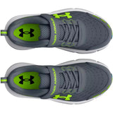 Under Armour BPS Assert 10 AC Gravel / Glacier Blue / Lime Surge  3026183-102 Pre-School