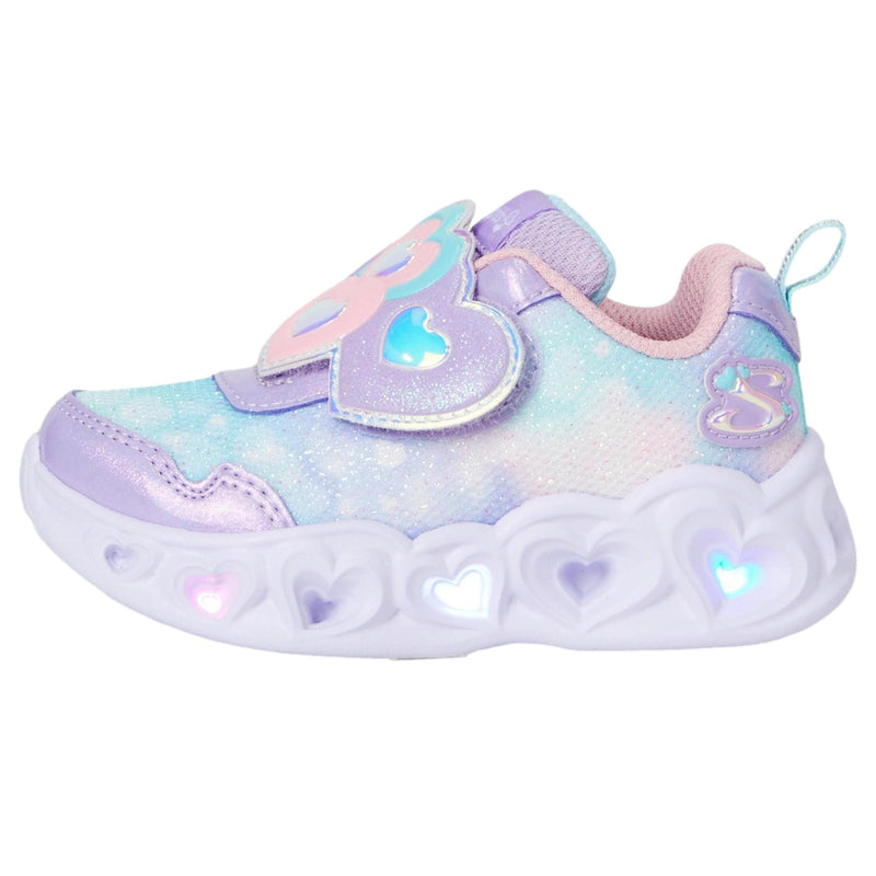 Skechers Heart Lights - Lovin Reflection Lavender / Light Pink  302693N-LVLP Toddler