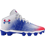 Under Armour Spotlight Franchise RM 4 TX White / Blue  3027313-100 Grade-School