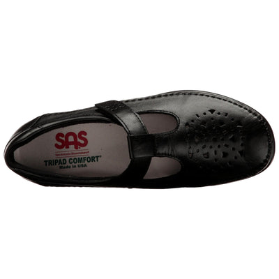 SAS Loafers Black Smooth  3200-002 Women's