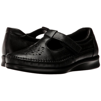 SAS Loafers Black Smooth  3200-002 Women's