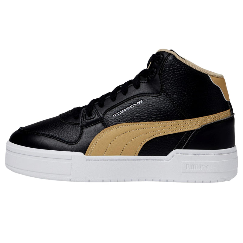 Puma Porsche Legacy California Pro Mid Puma Black / Sand Dune / Puma White  392865-01 Men's