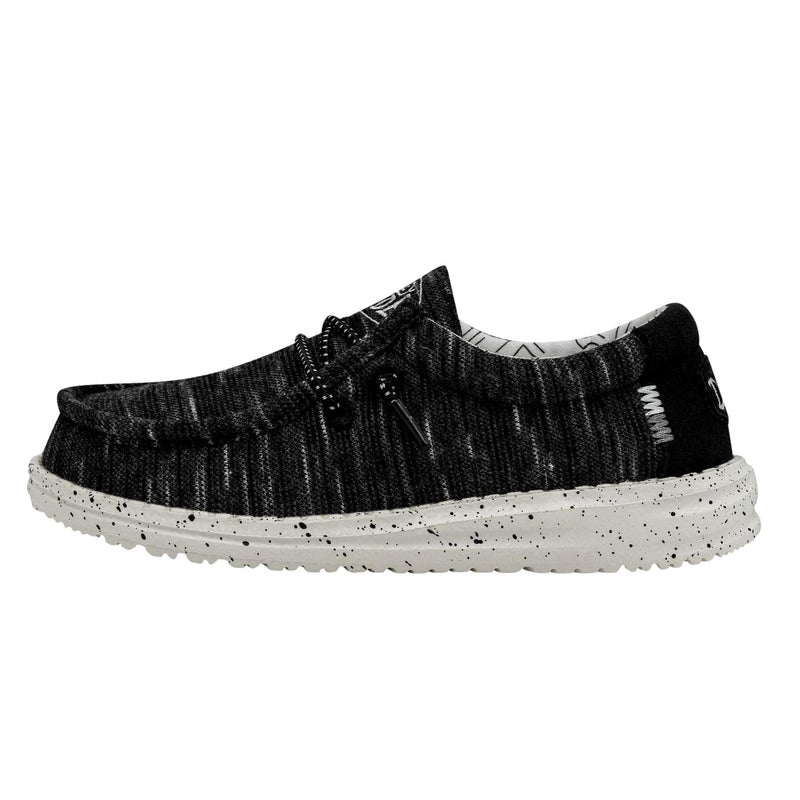 Hey Dude Wally Stretch Black Stretch  40050 Pre-School