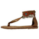 Manitobah Mukluks Wasaga Ankle Sandal Light Brown / Brun Leger  4061361 Women's