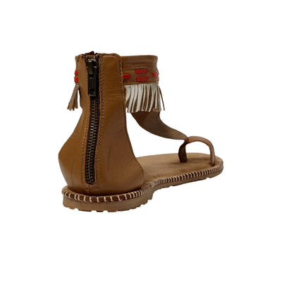 Manitobah Mukluks Wasaga Ankle Sandal Light Brown / Brun Leger  4061361 Women's