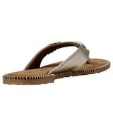 Manitobah Mukluks Wasaga Flip-Flop Metallic / Metallique  4061603 Women's