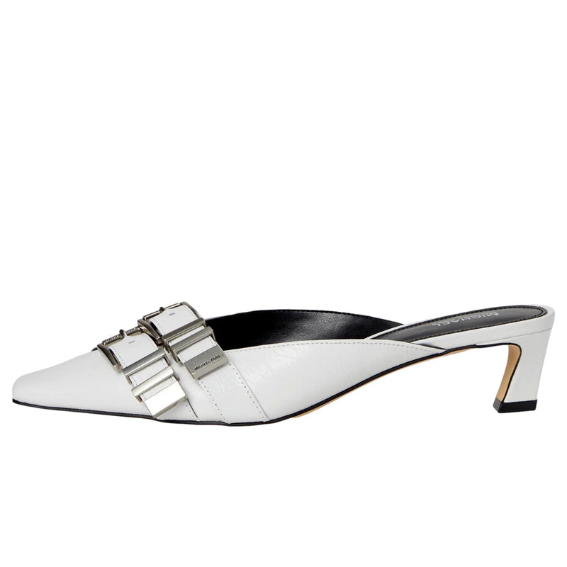 Michael Kors Darrington Kitten Mule Optical White  40R5DAMP3L Women's