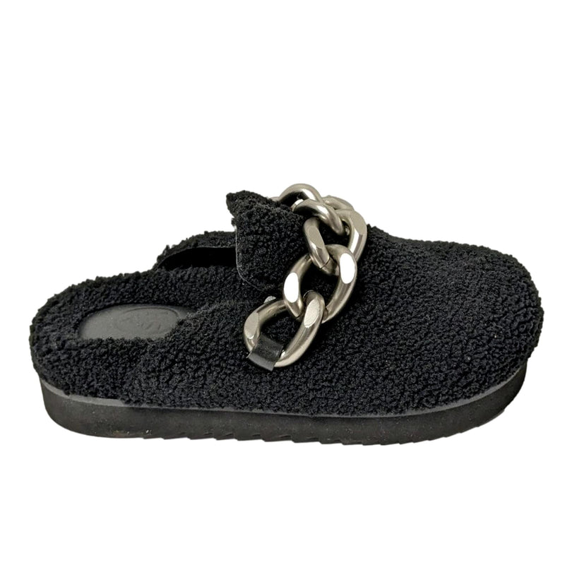 Ash Ghost Fur Mule Black / Black  421131-002 Women's