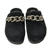 Ash Ghost Fur Mule Black / Black  421131-002 Women's