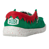 Hey Dude Wally Holiday Elf Green / Red  42146-3XX Pre-School