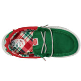 Hey Dude Wally Holiday Elf Green / Red  42147-3XX Toddler