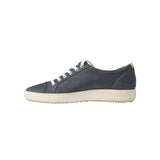 ECCO Soft 7 Sneaker Silver Metallic Suede  430003-05763 Women's