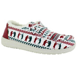 Hey Dude Wendy Holiday Cheers White / Red  43009-119 Women's