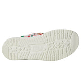 Hey Dude Wally Tri Tartan Plaid Red / White / Green  43472-78Q Men's