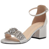 Touch Ups Devon Heeled Sandal Silver  4571 Women's