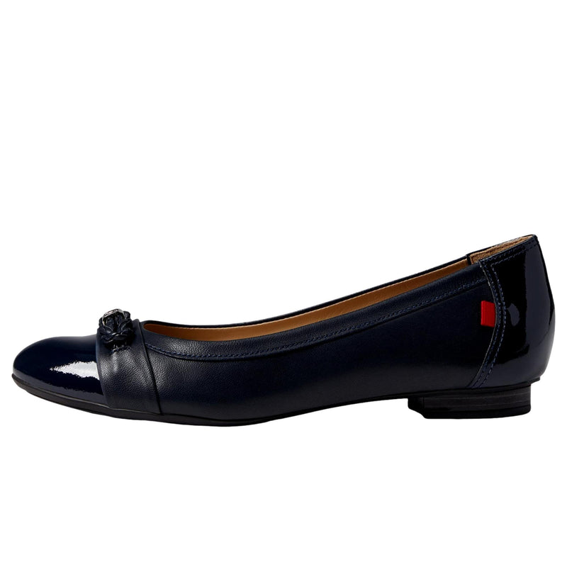 Marc Joseph New York Park Ave Flat Navy Nappa / Patent  4898-NN Women's
