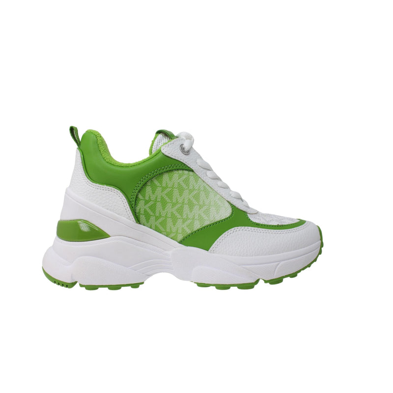 Michael Kors Katrina Mixed-Media Trainer Jungle  49R5KAFS3B Women's
