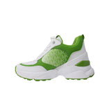 Michael Kors Katrina Mixed-Media Trainer Jungle  49R5KAFS3B Women's
