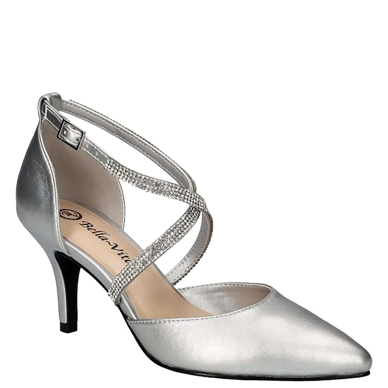 Bella Vita Zabella Silver W/Stones  51-4277 Women's