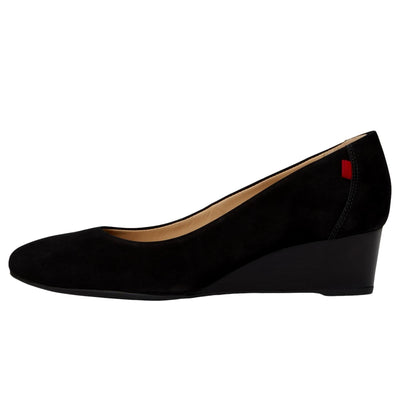 Marc Joseph New York Prospect Wedge Black Nubuck  51001-BNO Women's