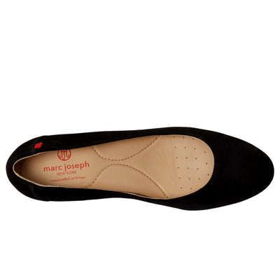 Marc Joseph New York Prospect Wedge Black Nubuck  51001-BNO Women's