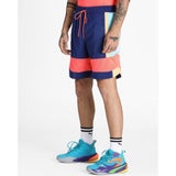Puma Court Side Mesh Shorts Electro Blue/Fiery Coral  530329-01 Men's