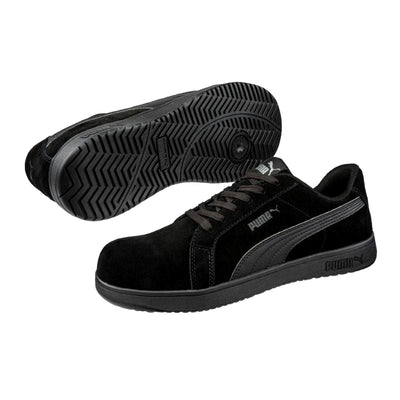 Puma Iconic Suede Low EH Black / Black / Black  640345 Women's