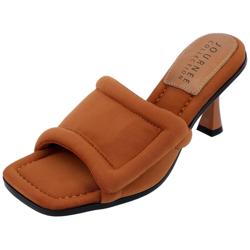 Journee Collection Addriel Sandals Tan  ADDRIEL-TAN Women's