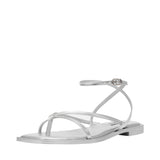 Steve Madden Agree-R Flat Sandal Silver  AGRE02S1-751 Women's