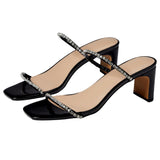 FARYL by FaryIrobin Alexandra Black Patent  ALEXANDRA-001 Women's