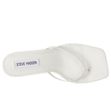 Steve Madden Allies White Leather  ALLI09S1-WHT Women's
