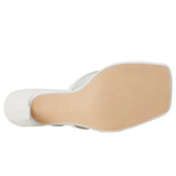 Steve Madden Allies White Leather  ALLI09S1-WHT Women's