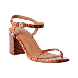 Madewell Holly Ankle Strap Snake Embossed Sweet Tulip Multi  AM219-970 Women's