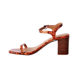 Madewell Holly Ankle Strap Snake Embossed Sweet Tulip Multi  AM219-970 Women's