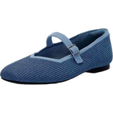 Anne Klein Amerie Ballet Flat Denim  AMERIE-DENIM Women's