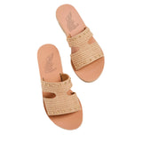 Ancient Greek Sandals Apteros Natural Raffia  APTEROS-NAT Women's