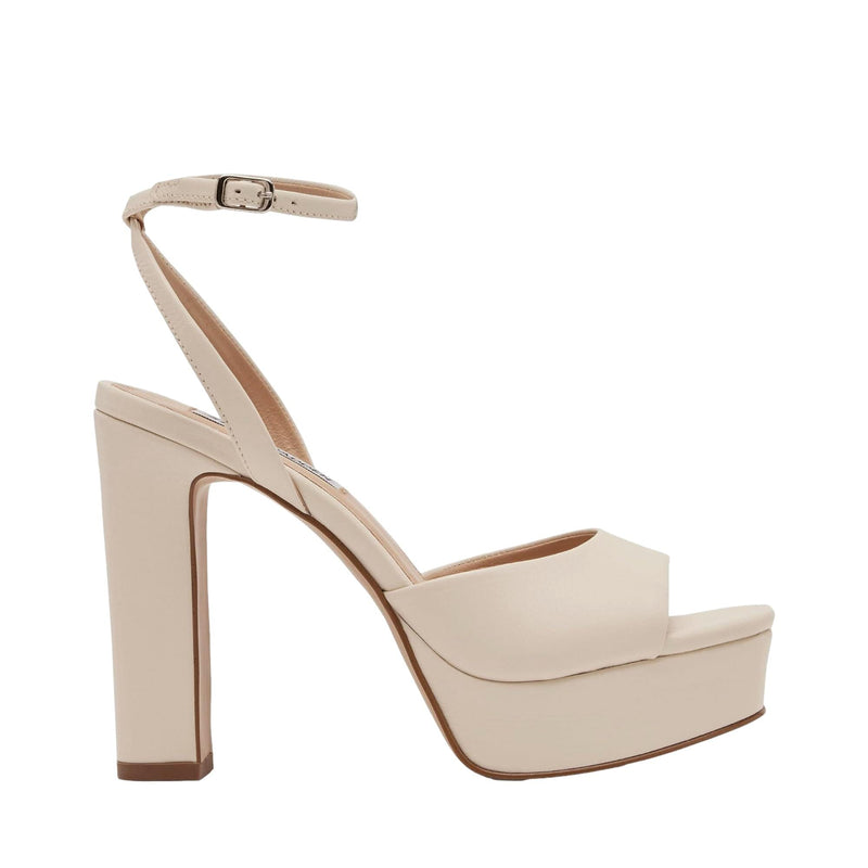 Steve Madden Assured Heeled Sandal Bone Leather  ASSU02S1 Women's