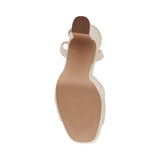 Steve Madden Assured Heeled Sandal Bone Leather  ASSU02S1 Women's