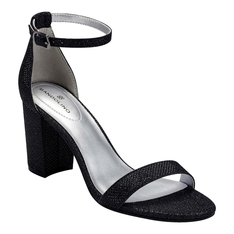 Bandolino Armory Heeled Sandal Navy  BNARMORY2-423 Women's
